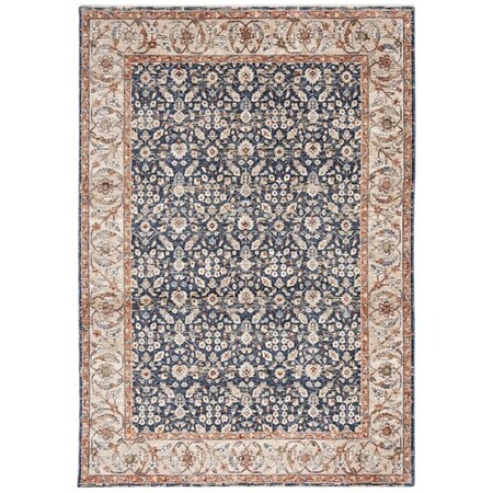 Safavieh 8 x 10 ft. Heirloom 700 Rectangle Power-Loomed Rug Navy & Beige HRL701N-8